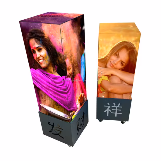 4G WiFi-Steuerung Vollfarb-LED-Werbeschild Magic Cube LED-Bildschirm
