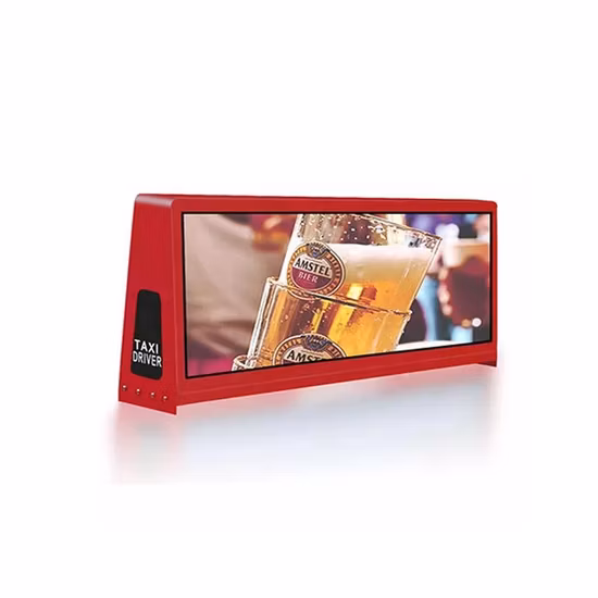 OEM-Display mit hoher Bildwiederholfrequenz, doppelseitiges LED-Werbedisplay für das Autodach, Taxi-Top