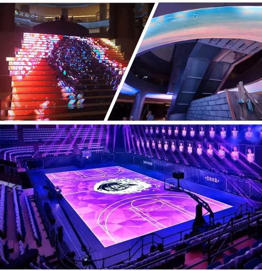 Terminalgebäude Flexibler OLED-Bildschirm P1.25 P1.5 LED-Anzeige Flexibel